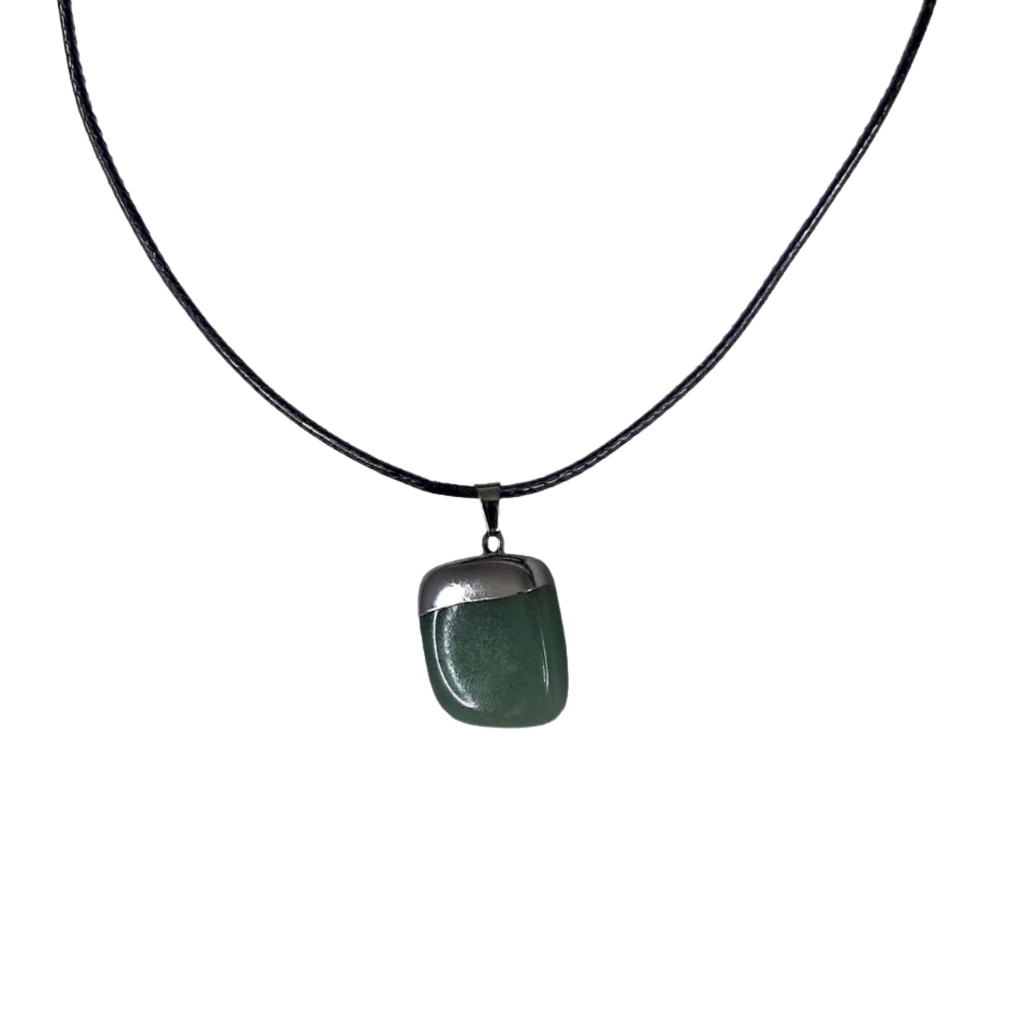 Earth Stone Collection - Polished Crystal Stone Necklace (Aventurine)