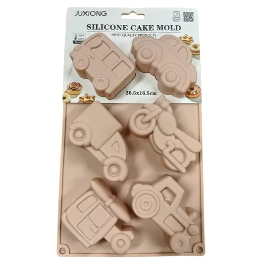 Silicone Cake Mold - Transport - 26.5x16.5cm (Pink)