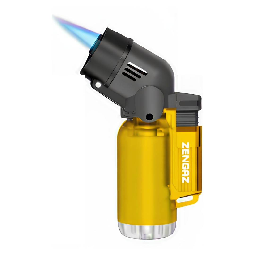 ZL-17 Angle Double Jet Torch Lighter – TC (Yellow)