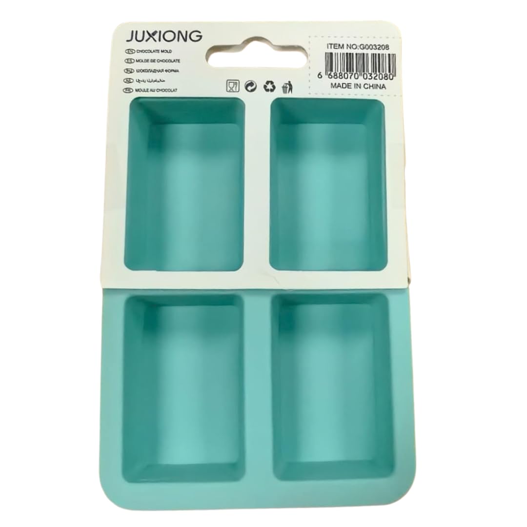 Silicone Chocolate Mold - Mini Rectangles - 12.5×9cm (Blue)