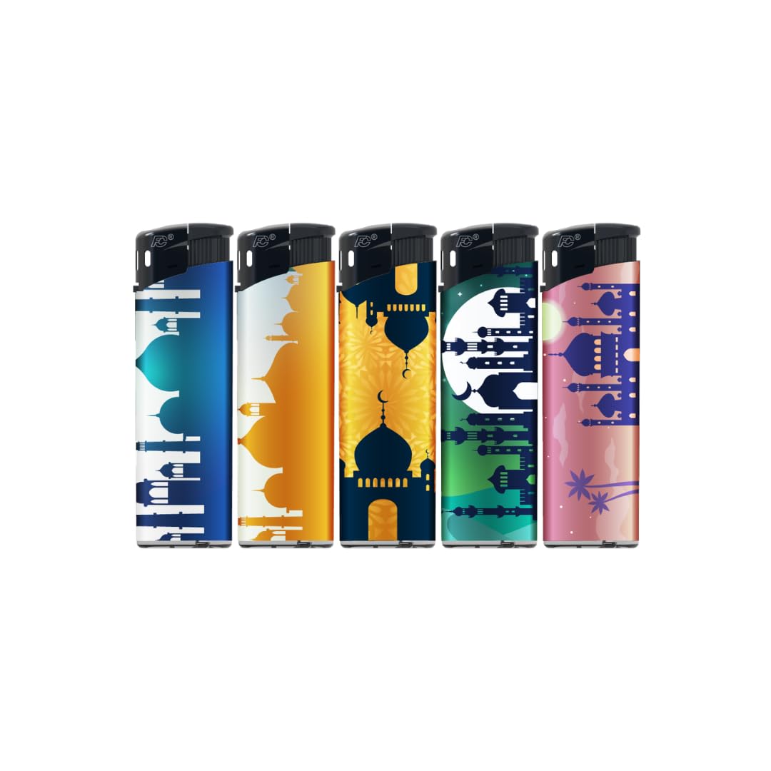 N2 Electronic Lighter - 5 Pack With 330ml Gas (Ali)