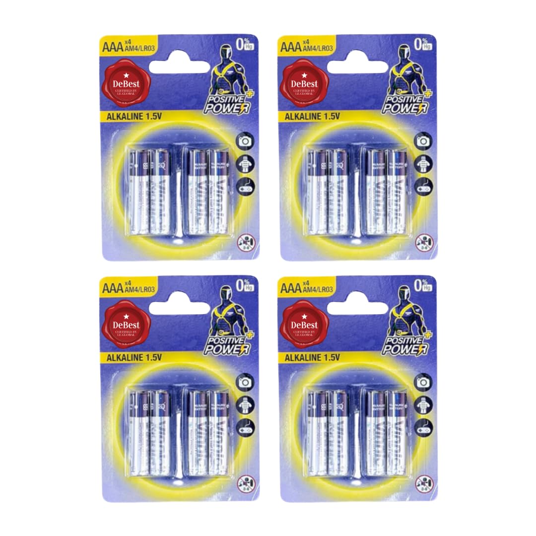 Debest Alkaline AAA Battery 1.5V 4PC - 4 Pack