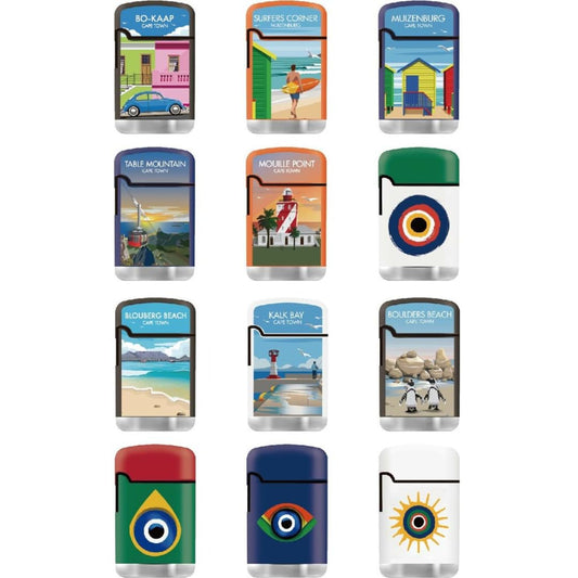 Zengaz - ZL3 Glenn John Art Cube - 48 Piece DIsplay Torch Jet Lighters