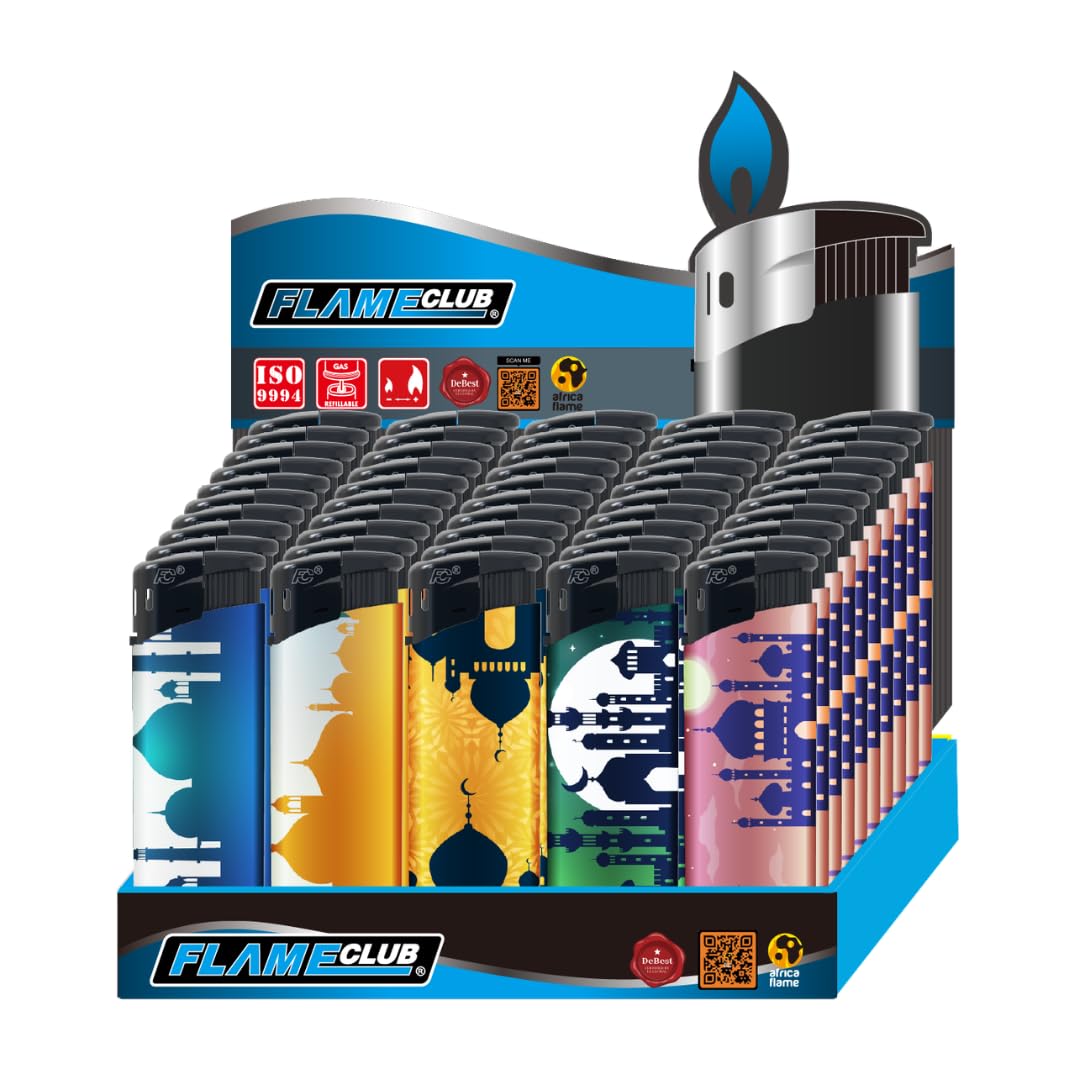 N2 Electronic Lighter - 50 Pack With 330ml Gas (Ali)