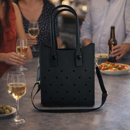 EVA Croc Tote Bag with Adjustable Strap – Ztylish (Black)