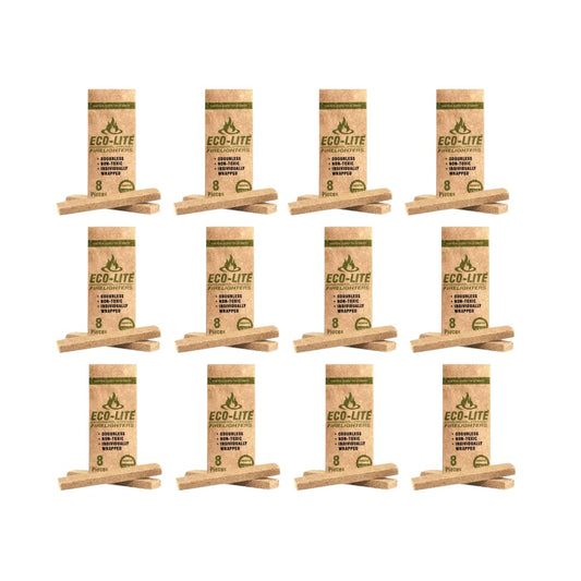 Environmentally Friendly Firelighters 8 Piece - 12 Pack