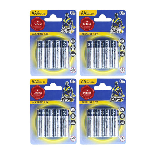 Debest Alkaline AA Penlight Battery 1.5V 4PC - 4 Pack