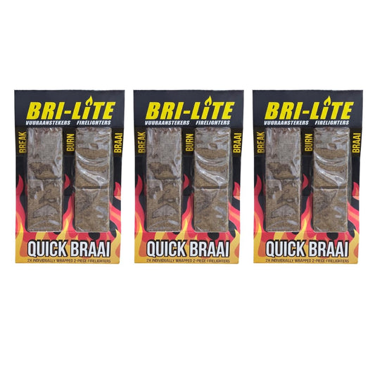 Individually Wrapped Firelighters 2 Piece Blister -3 Pack