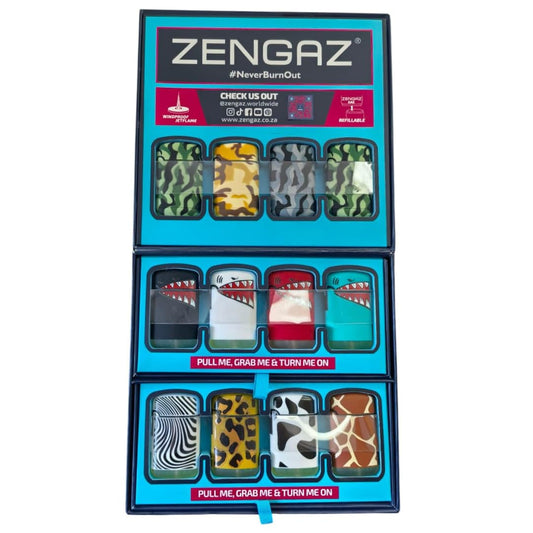 ZL3 Cube 48 Piece Display Torch Jet Lighters (Option A)