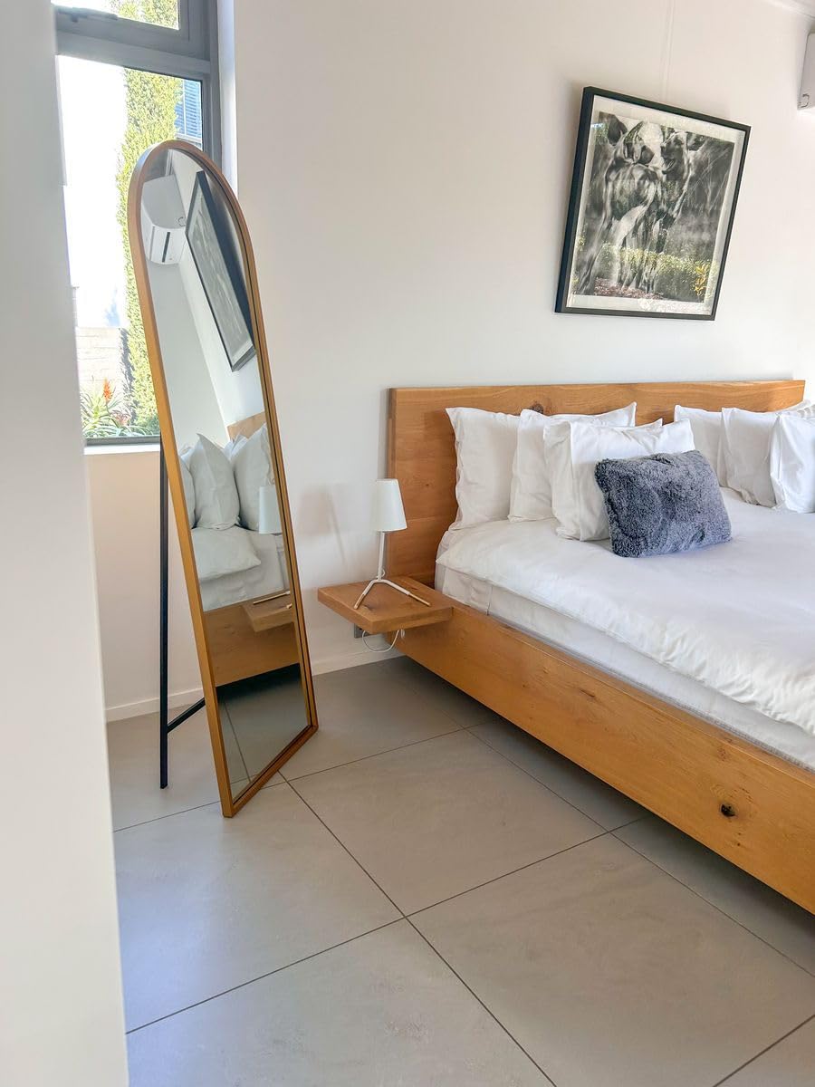 Sakura Home Design Arched Full-Length Mirror - Gold - 140 x 45cm