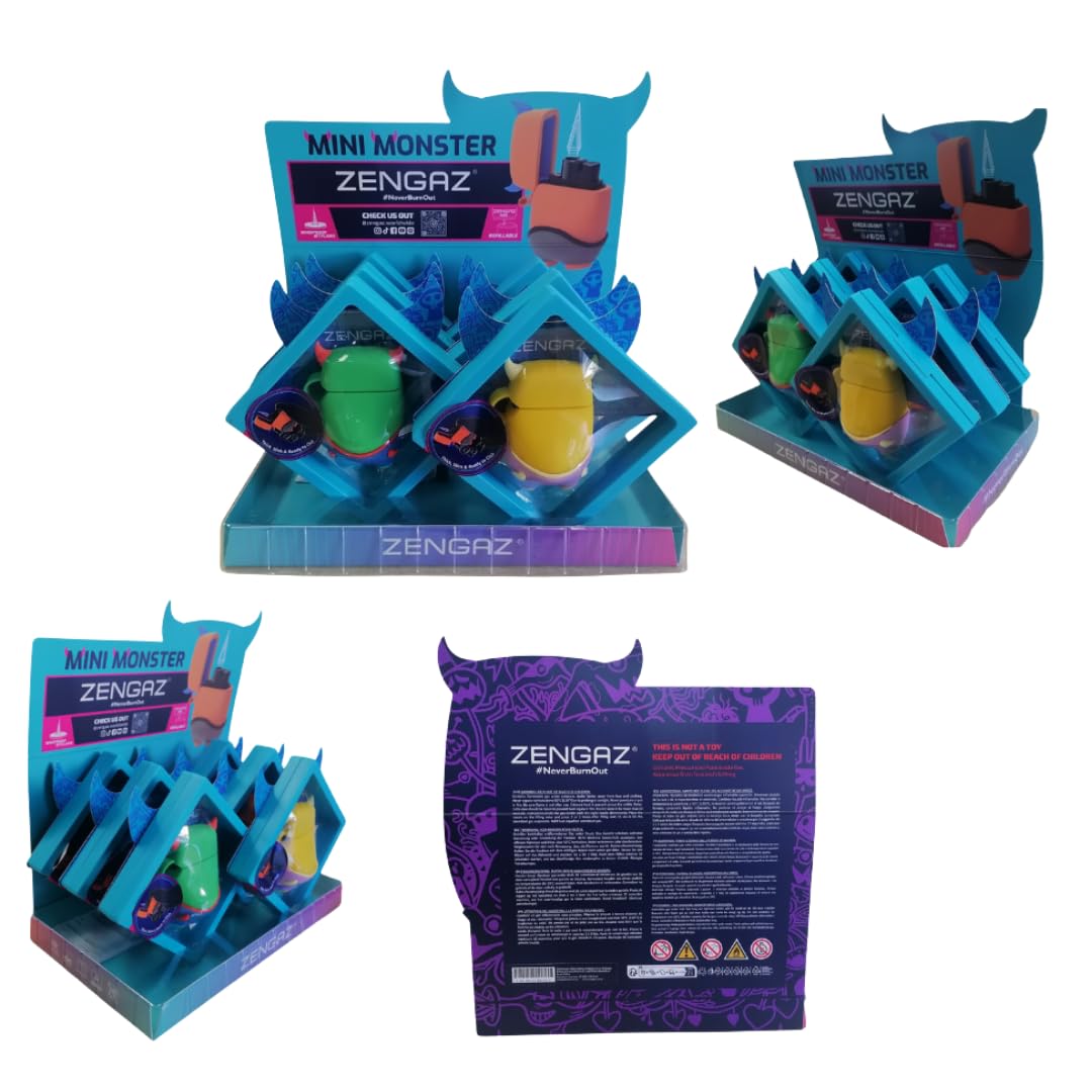 ZL30 Monster - 6 Piece Display Mega Jet Flame Lighters