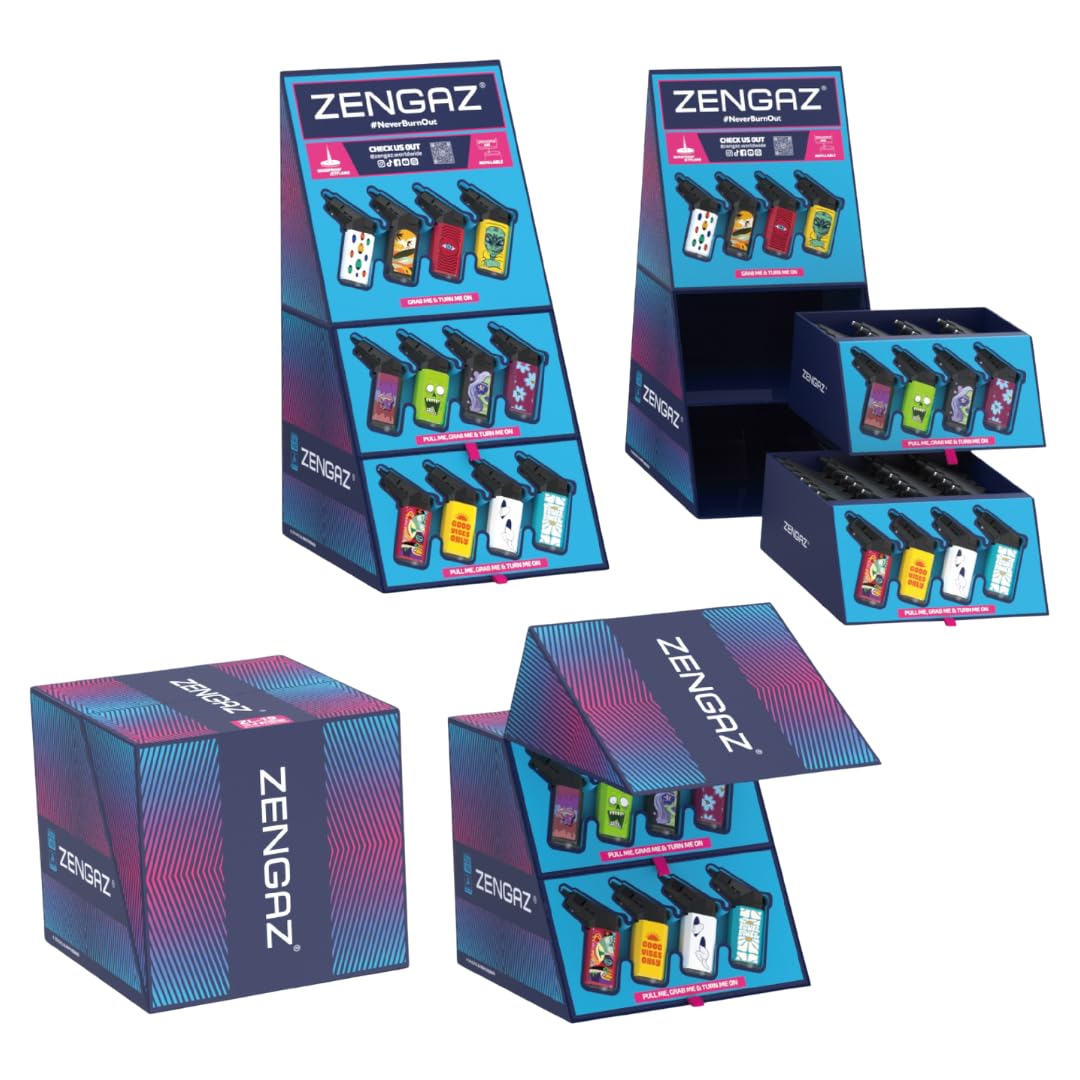 ZL19 S4 Cube – 48 Piece Display Torch Jet Lighters