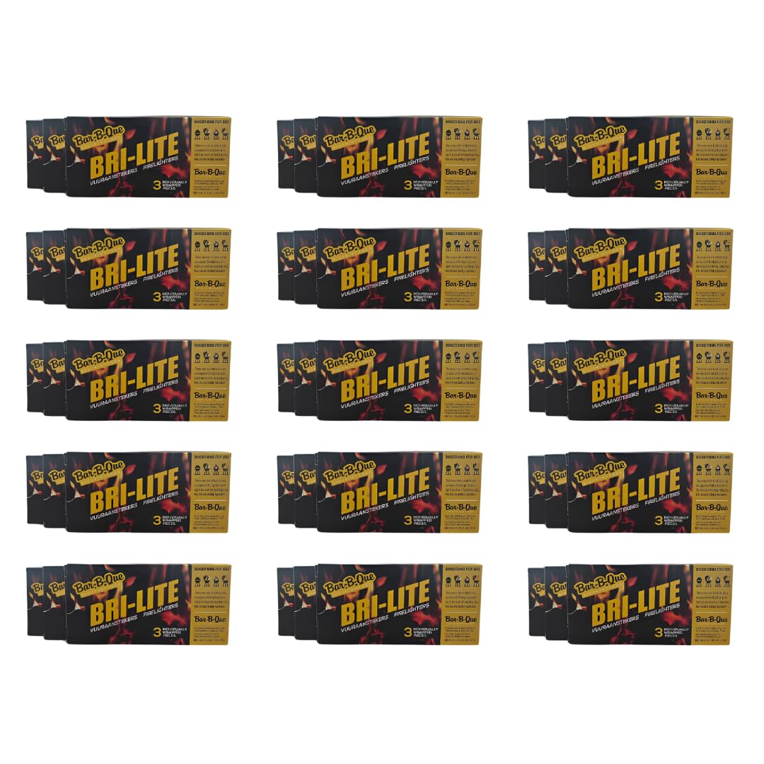Individually Wrapped Bri-Lite Fire Lighters - 3 Piece 48 Pack