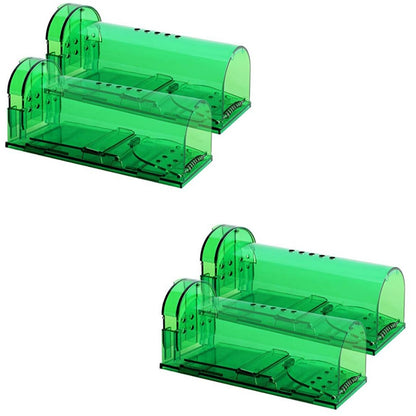 Reusable Plastic Mouse Trap Small - 4 Pack