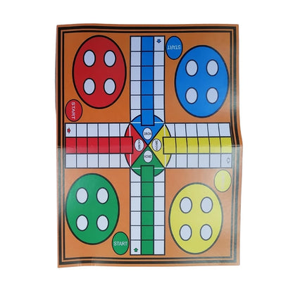 Ludo on Card 20pc | Classic Family Board Game | Travel-Friendly Mini Set