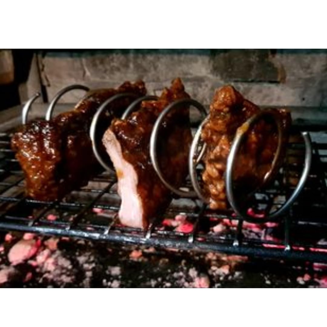 Stainless Steel Braai Spiral For Braai & Air Fryer And Flexible Extra Length Braai Lighter (Brown)
