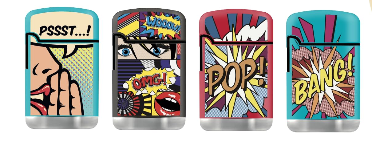 4 Pack Zengaz Mega Jet Flame - PopArt Design