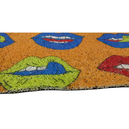 Premium Non-Slip PVC Coil Doormat - Lips