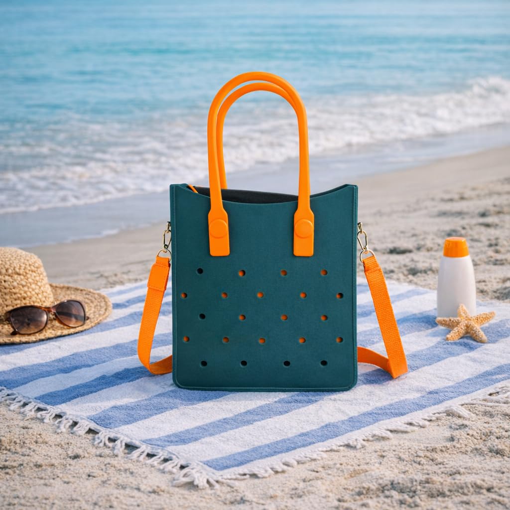 EVA Croc Tote Bag with Adjustable Strap – Ztylish (Green)