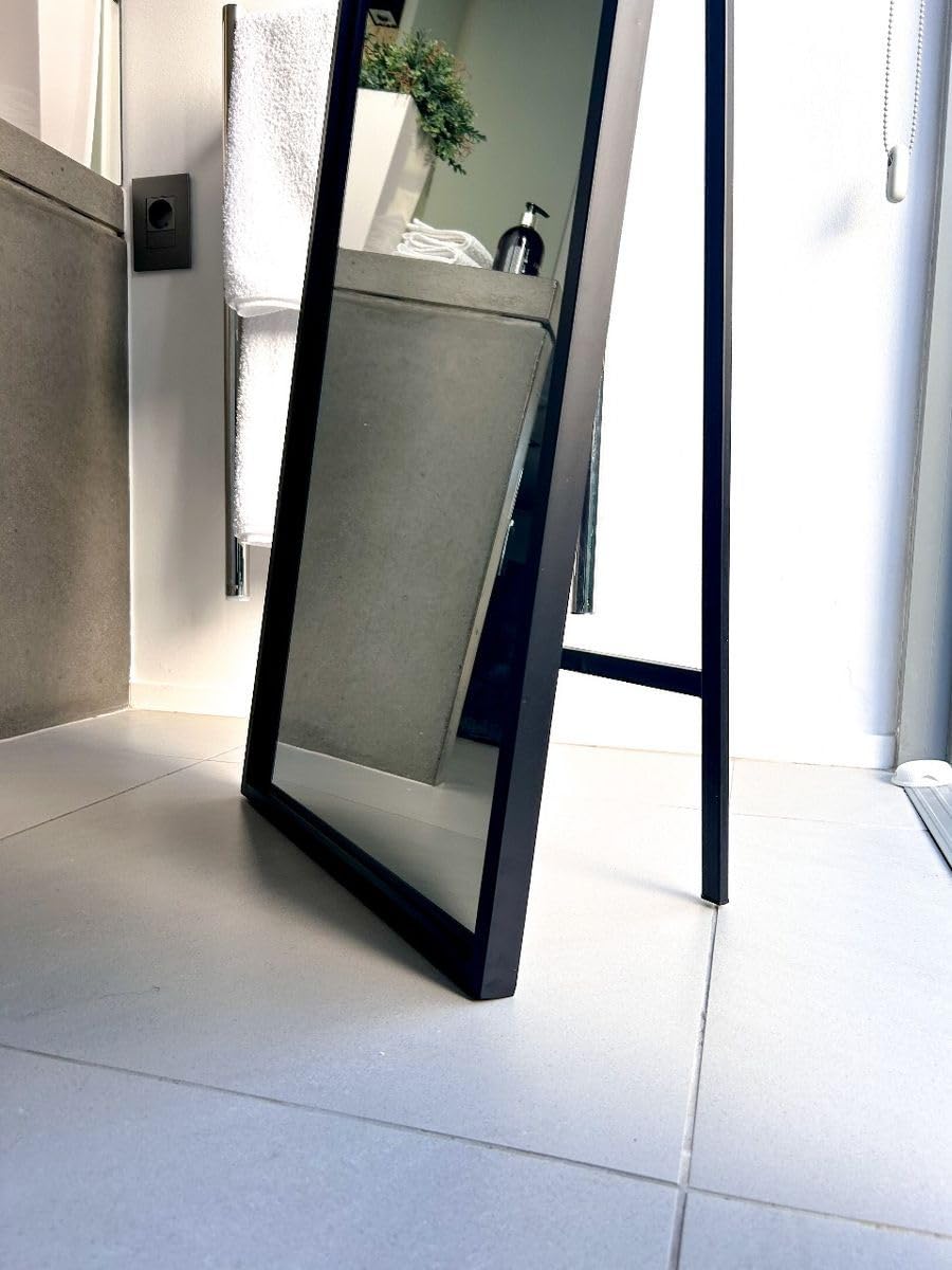 Sakura Home Design Arched Full-Length Mirror - Black - 140 x 45cm