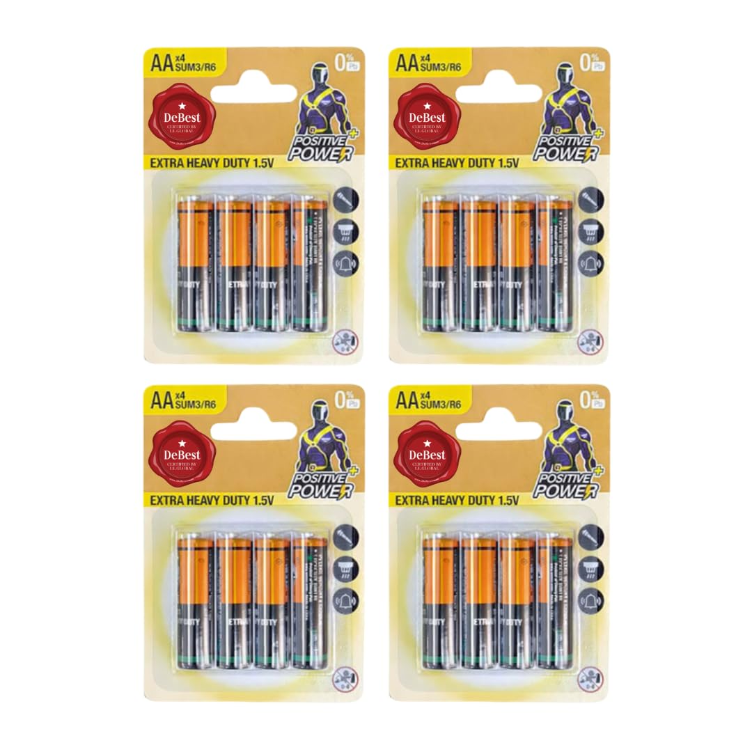 Debest Zinc Chloride AA Penlight Battery 1.5V 4PC - 4 Pack