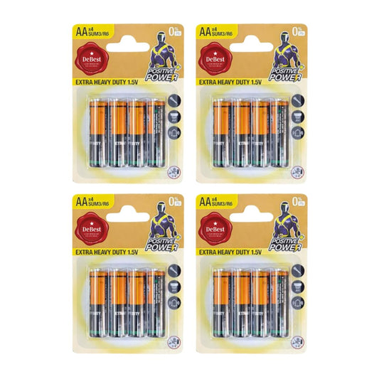 Debest Zinc Chloride AA Penlight Battery 1.5V 4PC - 4 Pack