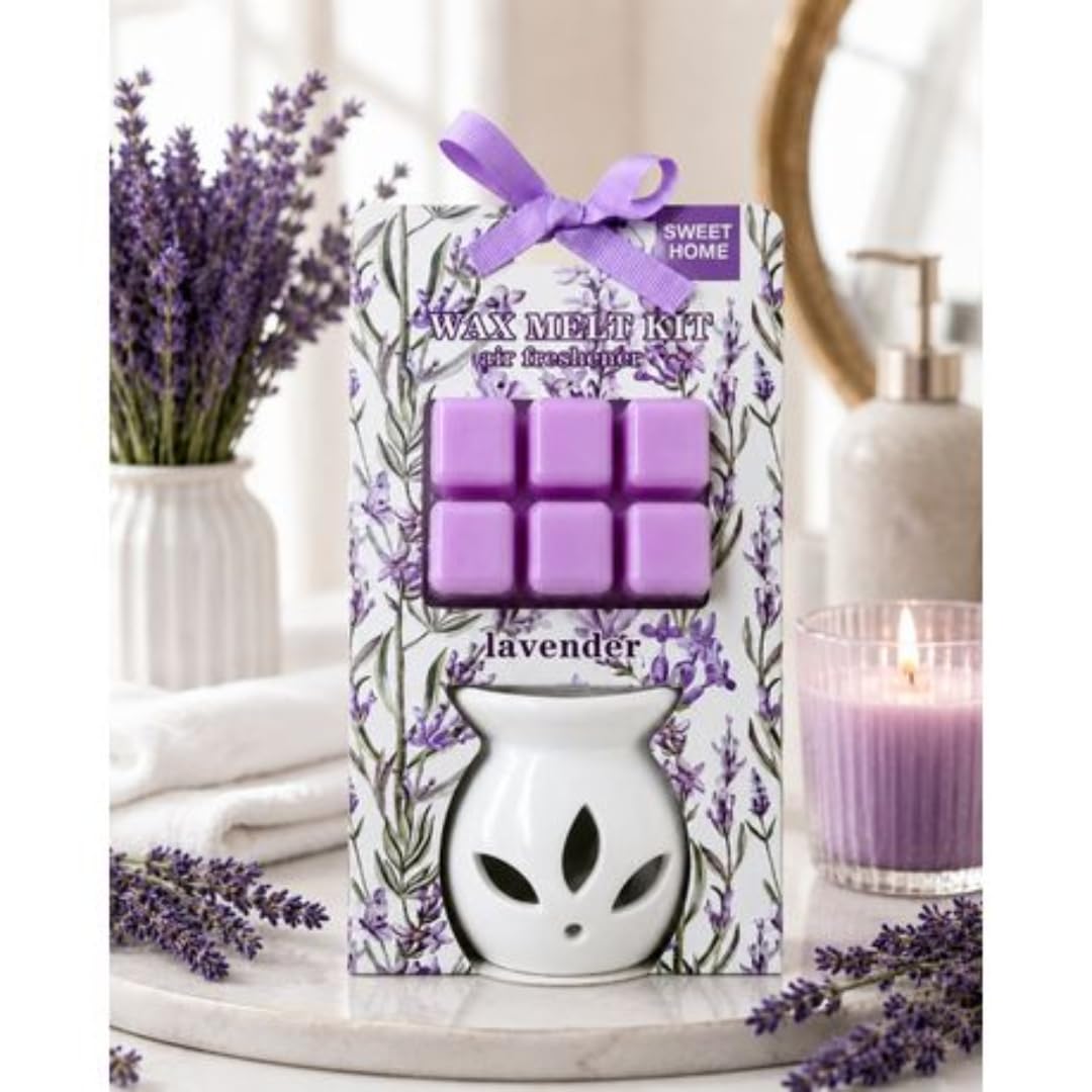 Wax Melt Burner Kit (Lavender)