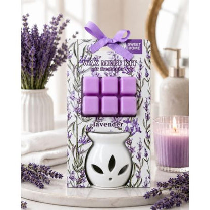 Wax Melt Burner Kit (Lavender)