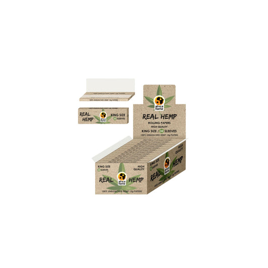 Africa Flame Hemp Rolling Paper King Size 50's