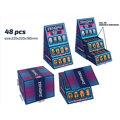 Zl3 Cube AI 1-48 Piece Display Torch Jet Lighters