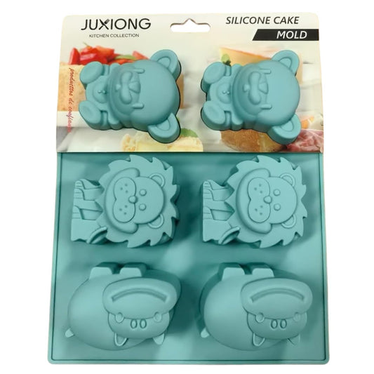 Silicone Cake Mold - Animals - 24x20cm (Blue)