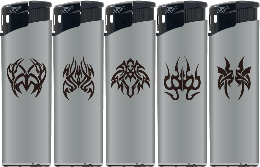 N2 Electronic Lighter 50' Tray (Silver Tattoo)