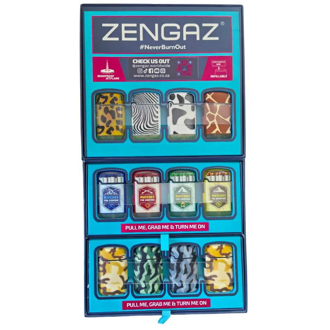 ZL3 Cube 48 Piece Display Torch Jet Lighters (Option C)