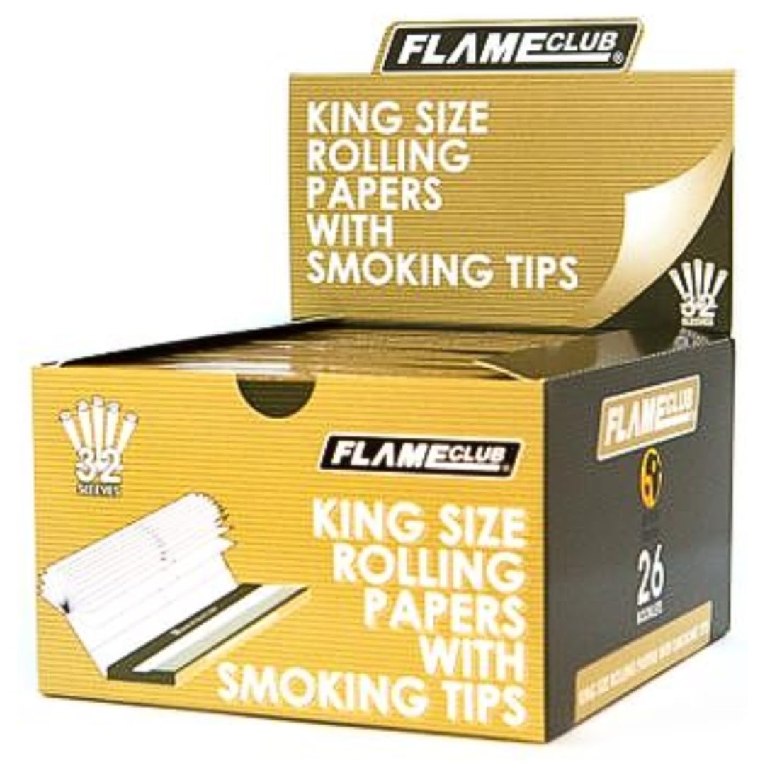 Flame Club King Size Rolling Paper + Tips