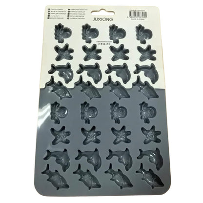 Silicone Chocolate Mold - Sea Creatures - 20.5x15cm (Grey)