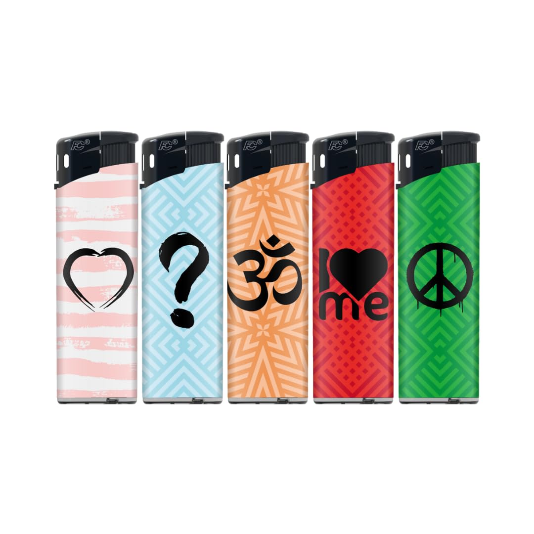 Electronic N2 Refillable Lighters – Colors Pack of 50