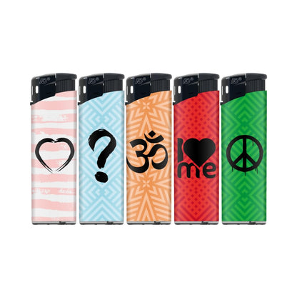 Electronic N2 Refillable Lighters – Colors Pack of 50