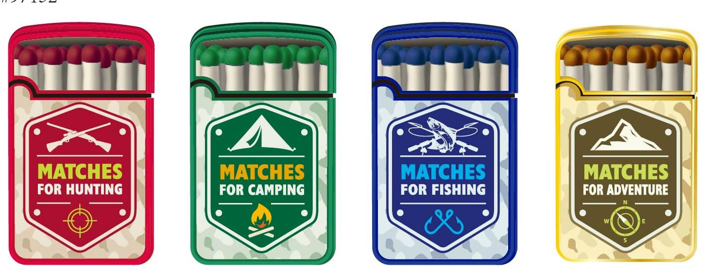 4 Pack Zengaz ZL12 Jet Flame - Match Design