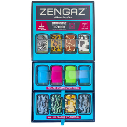 ZL3 Cube 48 Piece Display Torch Jet Lighters (Option B)