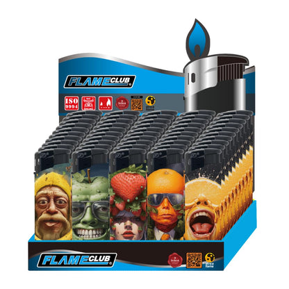 N2 Electronic Lighter - 50 Pack With 330ml Gas (AI Fruit)