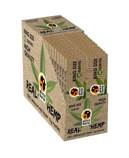 Africa Flame Hemp Rolling Paper King Size 50's