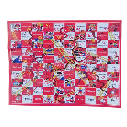 New Snakes and Ladders (S) 20pc | Classic Kids Board Game | Travel-Friendly Mini Set