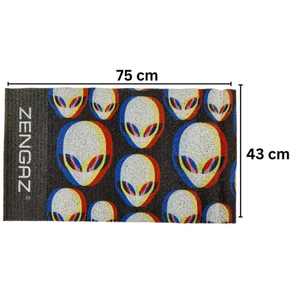 Premium Non-Slip Doormat - Black Alien