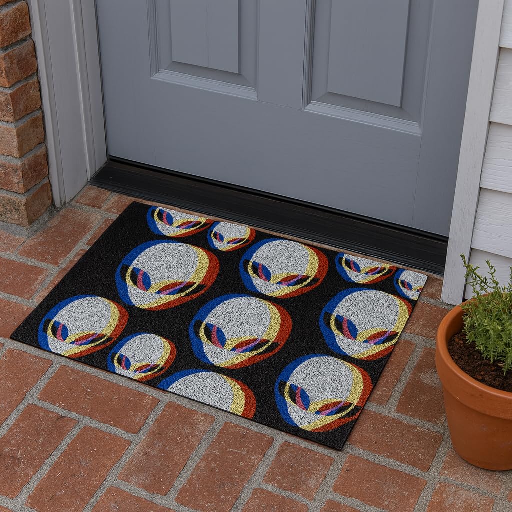 Premium Non-Slip Doormat - Black Alien
