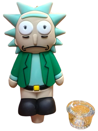 Silicone Rasta Pipe - Rick Sanchez (Green)
