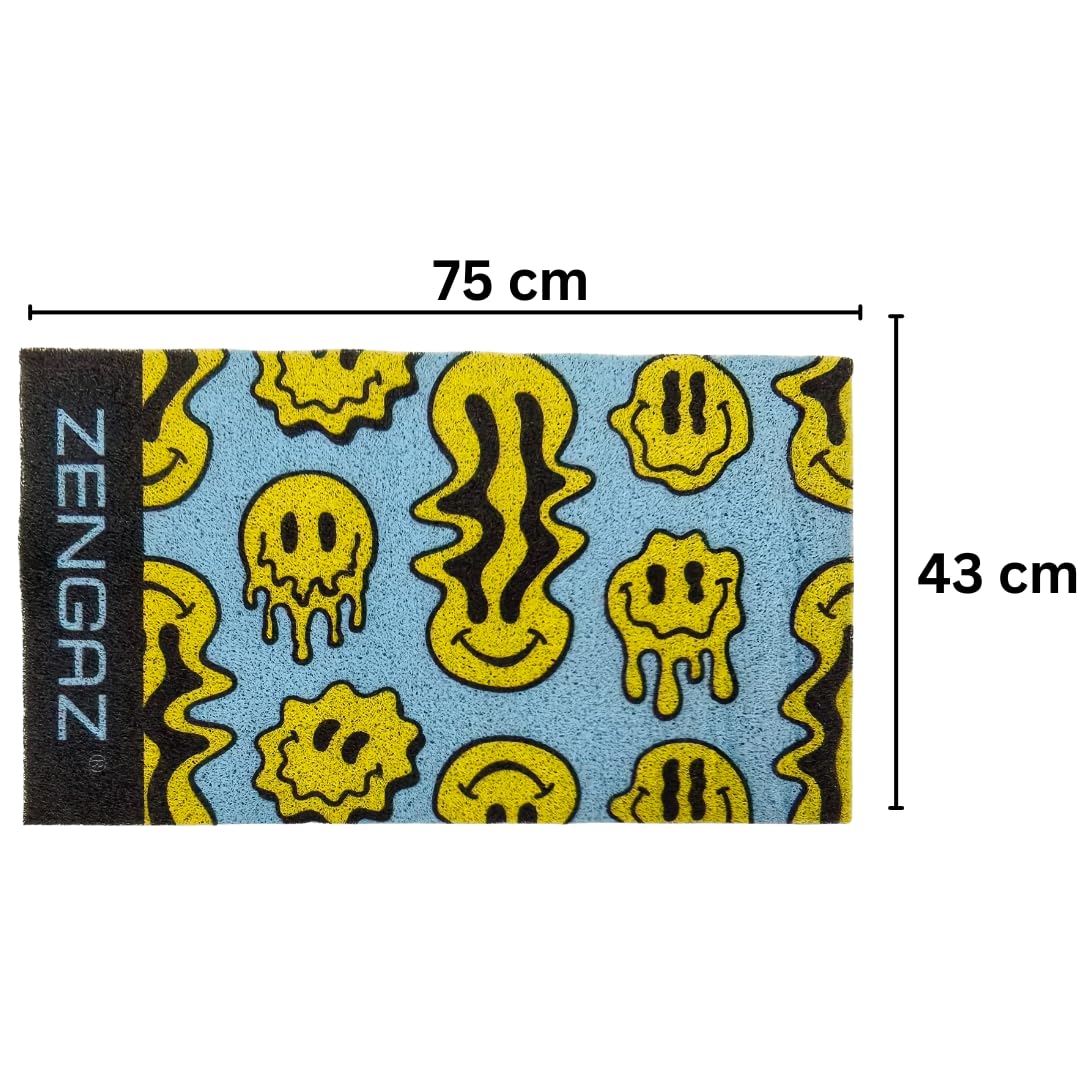 Premium Non-Slip PVC Coil Doormat - Smiley