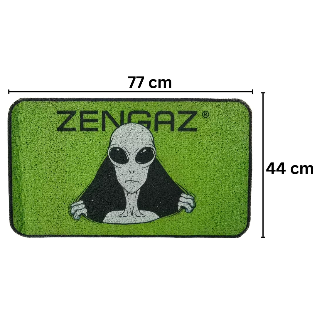 Premium Non-Slip Doormat - Green Alien