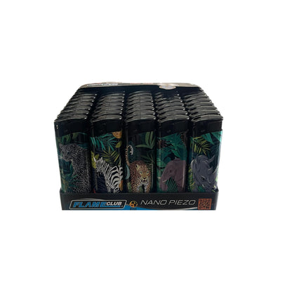 N2 Electronic Lighters 50's Tray (Wild Animal)