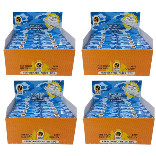 Africa Flame Perforated Filter Tips - 4 Pack