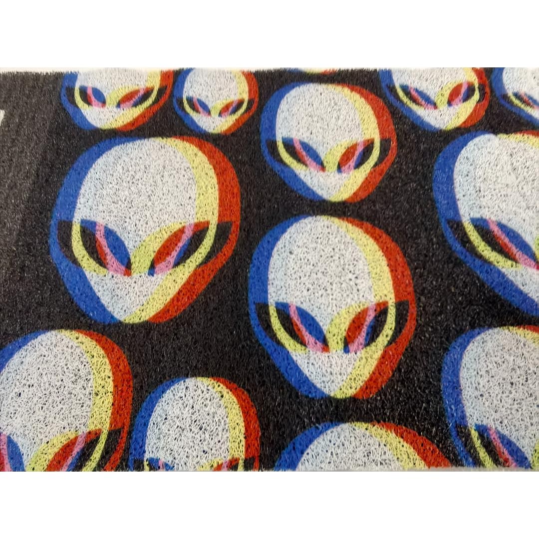 Premium Non-Slip Doormat - Black Alien